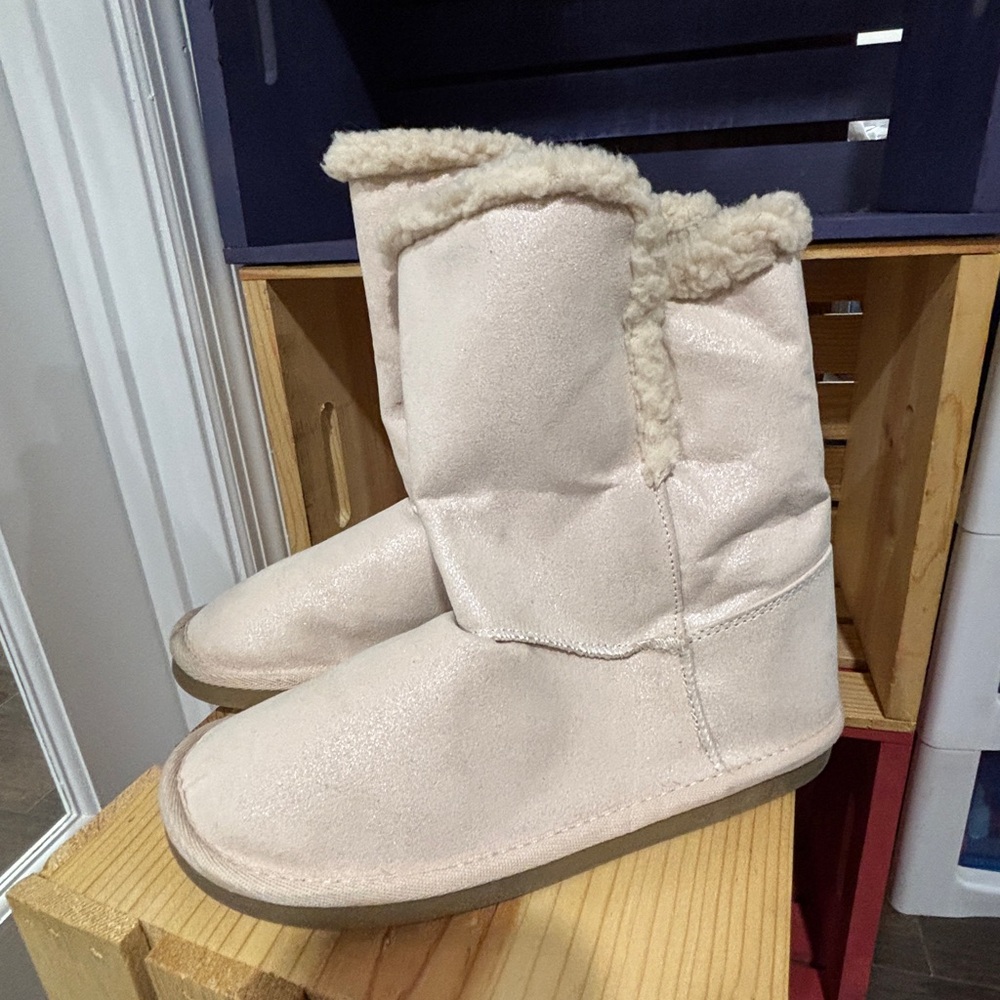 Justice Cozy Blush Pink Women's Boots Size 5